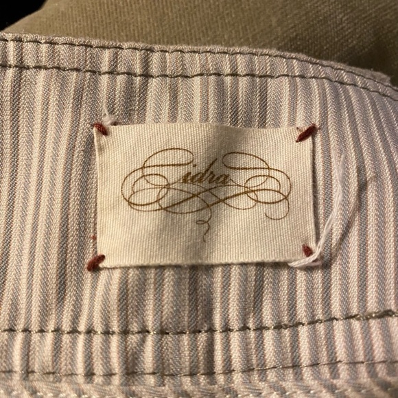 Anthropologie Cidra Velvety Pants, light tan / champagne color, soft, 10 - Picture 4 of 10